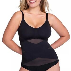 Honeylove liftwear cami 1X runway black sand shapewear compression camisole